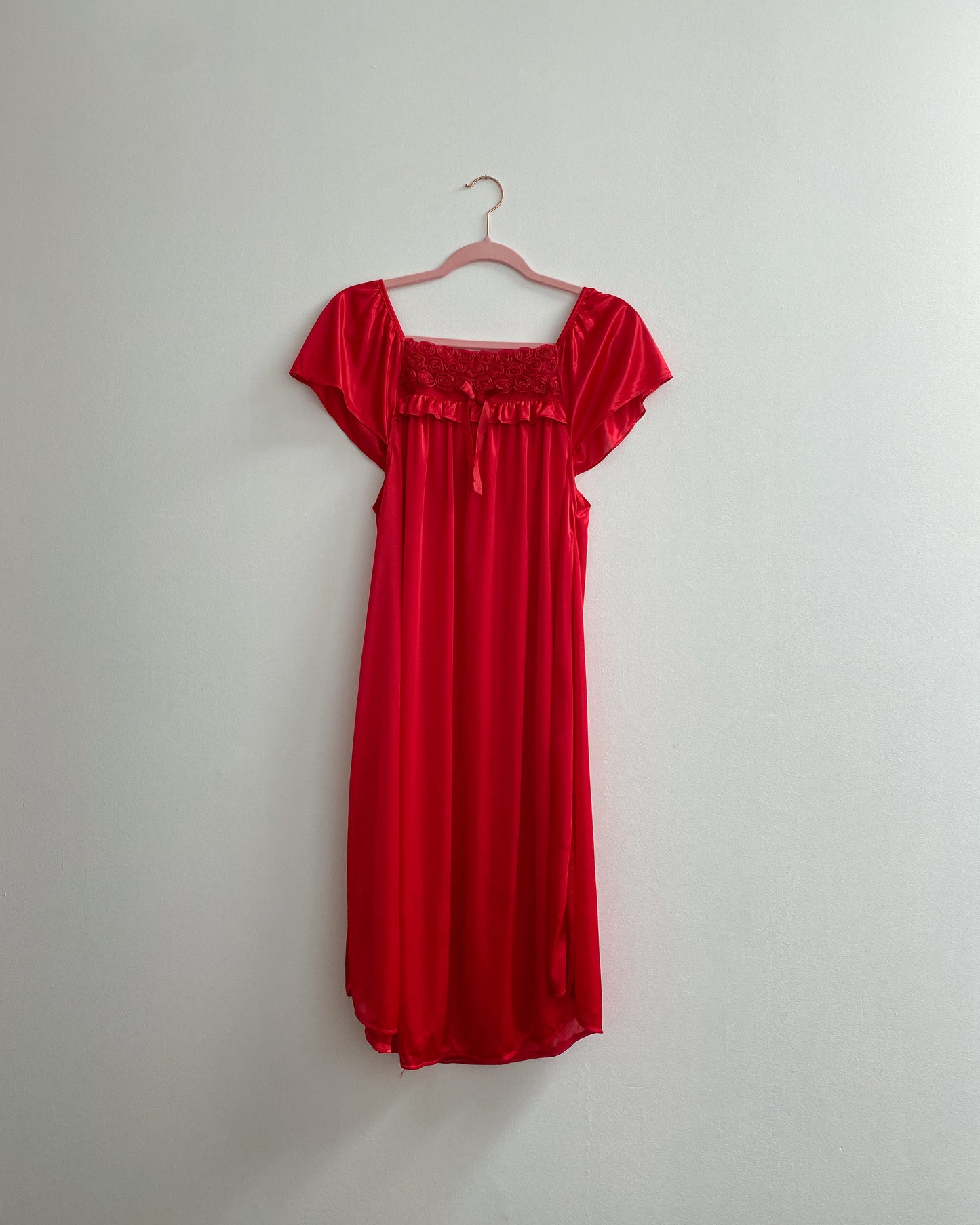Red Valentines Day Semi-Sheer Nightie | Size L