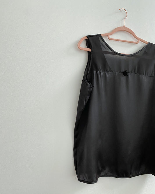 Silky & Sheer Camisole Tank | Size XL
