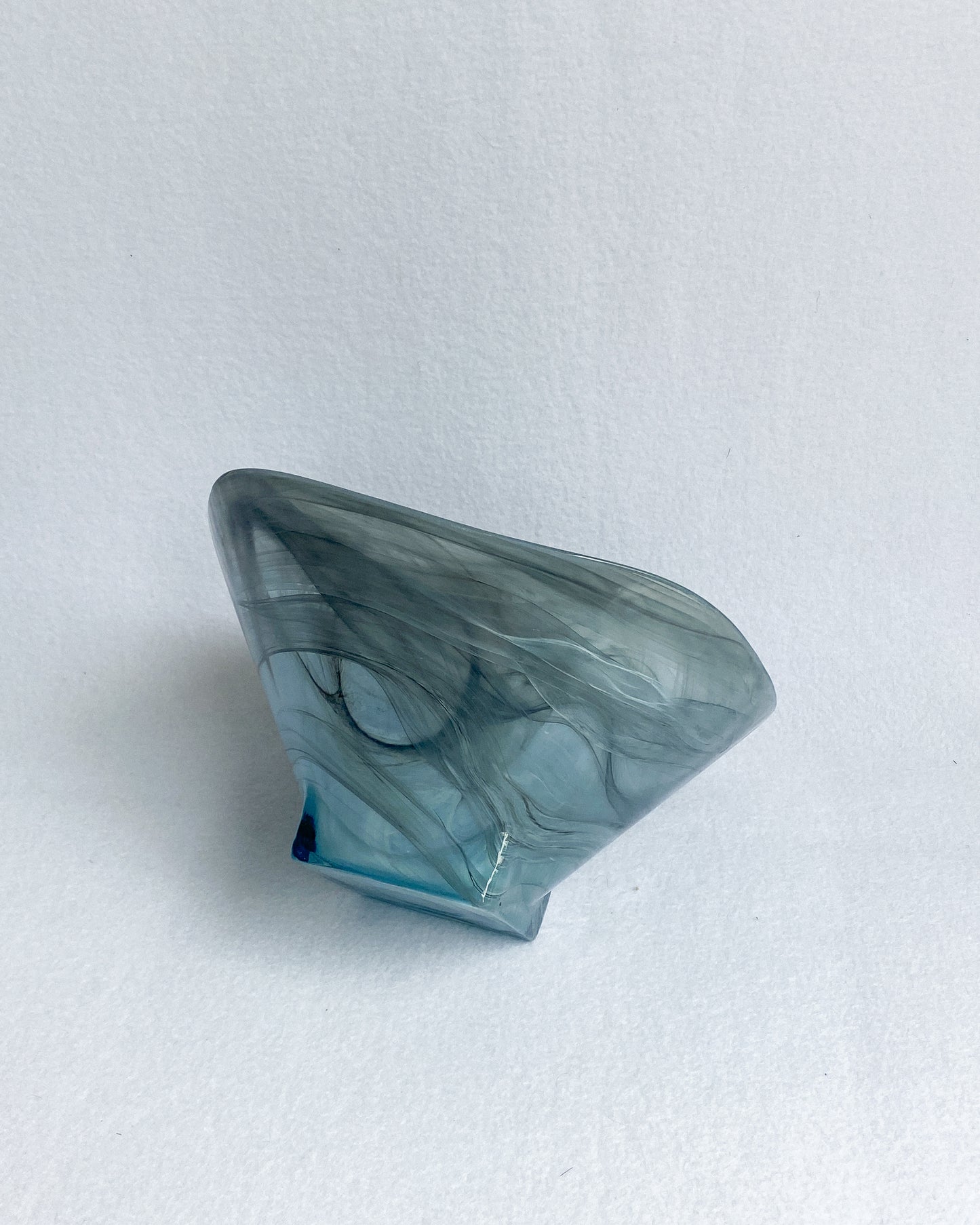 Smokey Grey Art Glass Bowl