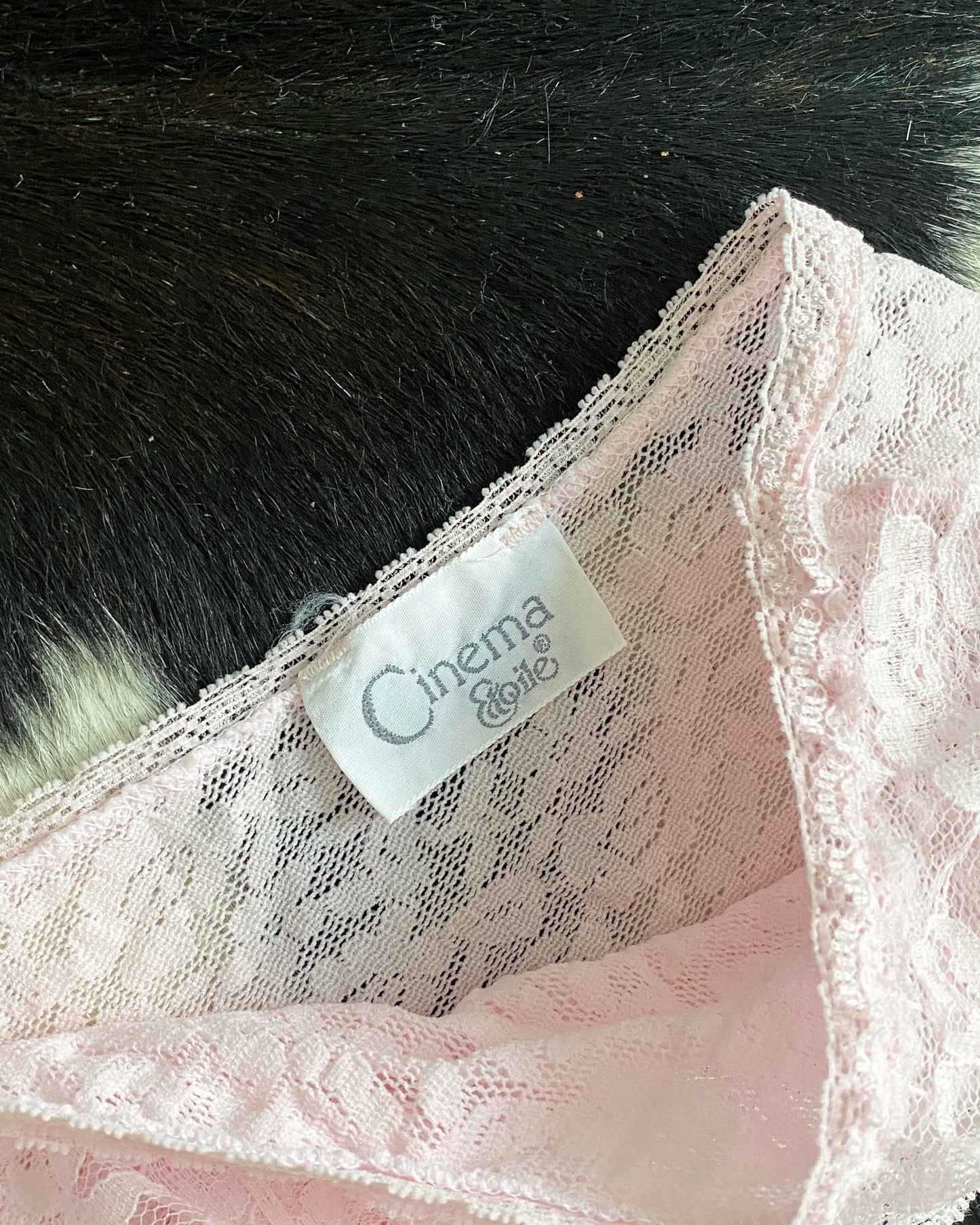 Baby Pink Lace Peplum Top, Made in USA | Size S-M