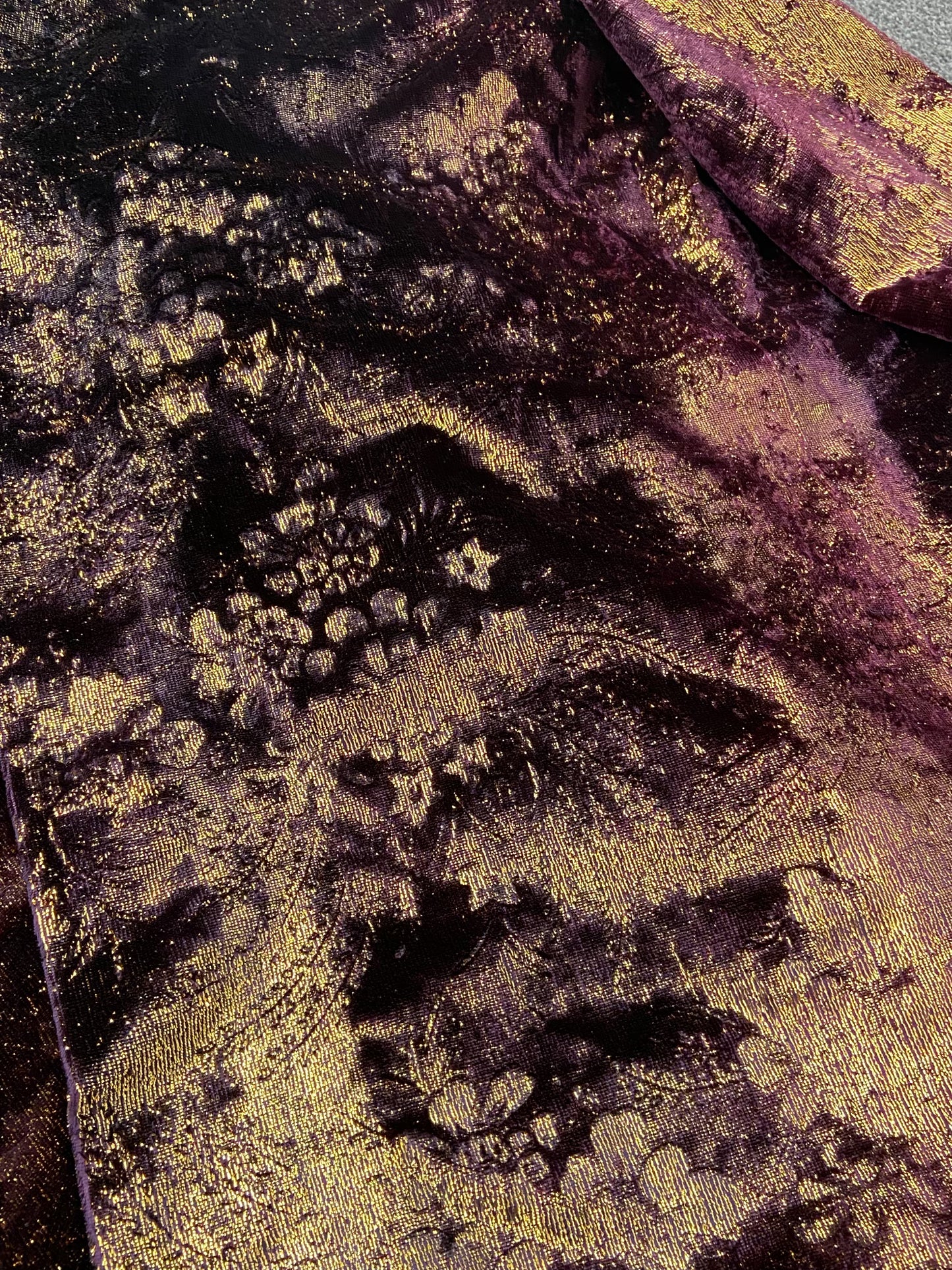 Embossed Velour Glittery & Floral Shacket | 10-16