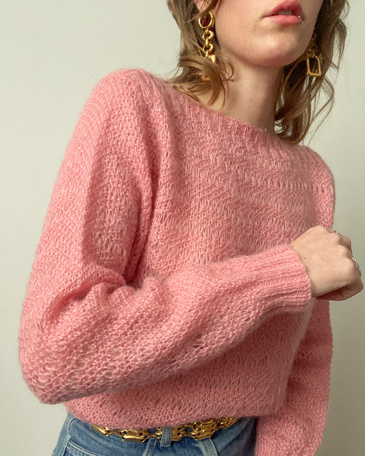 Dusky Pink Knit Sweater | Size M