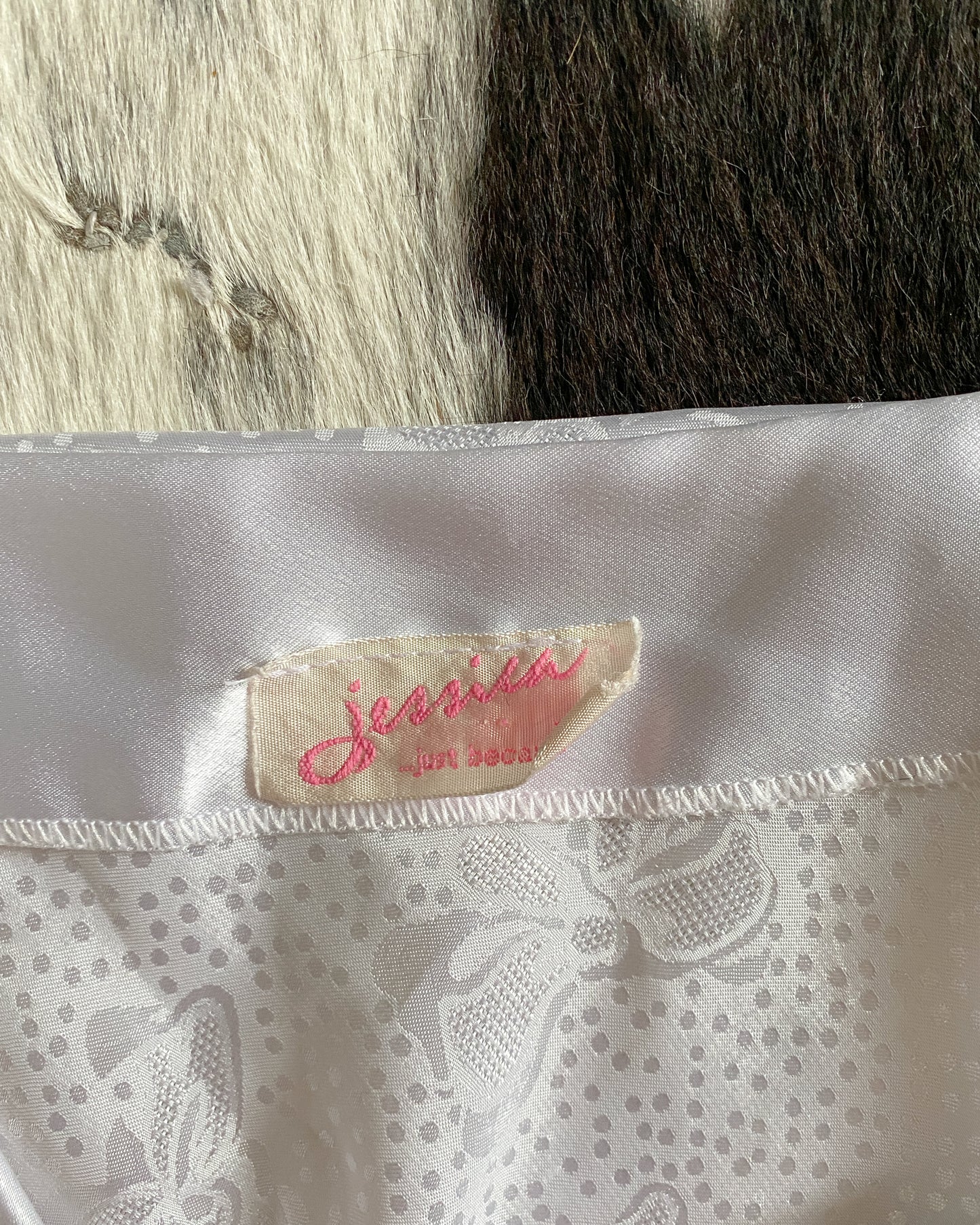 Vintage 'Jessica' White Teddy | Size M