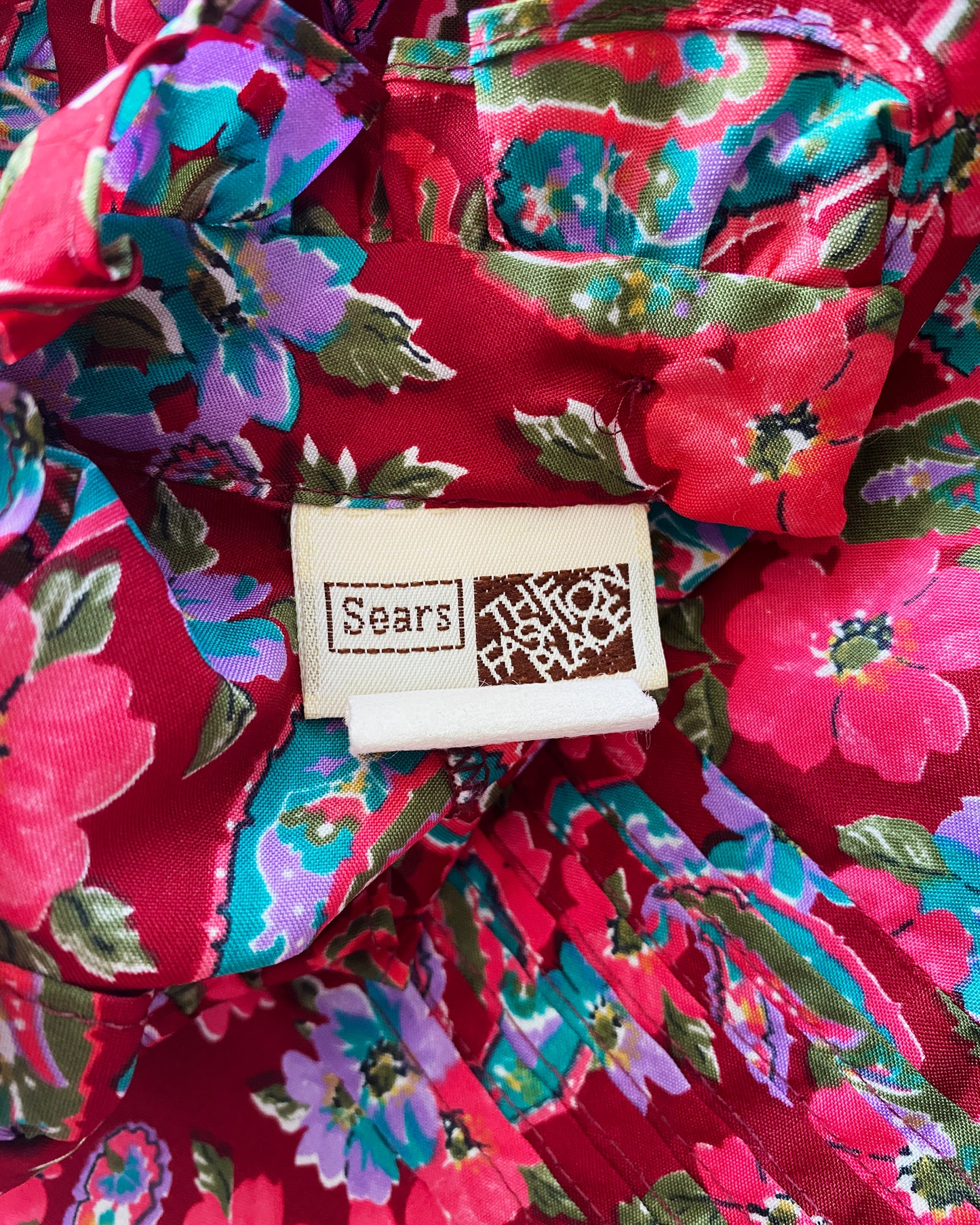 1970s Floral Sears Blouse | 8