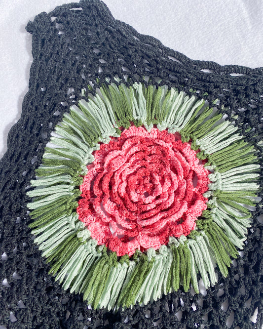 Floral Crochet Tank Top | 8-12