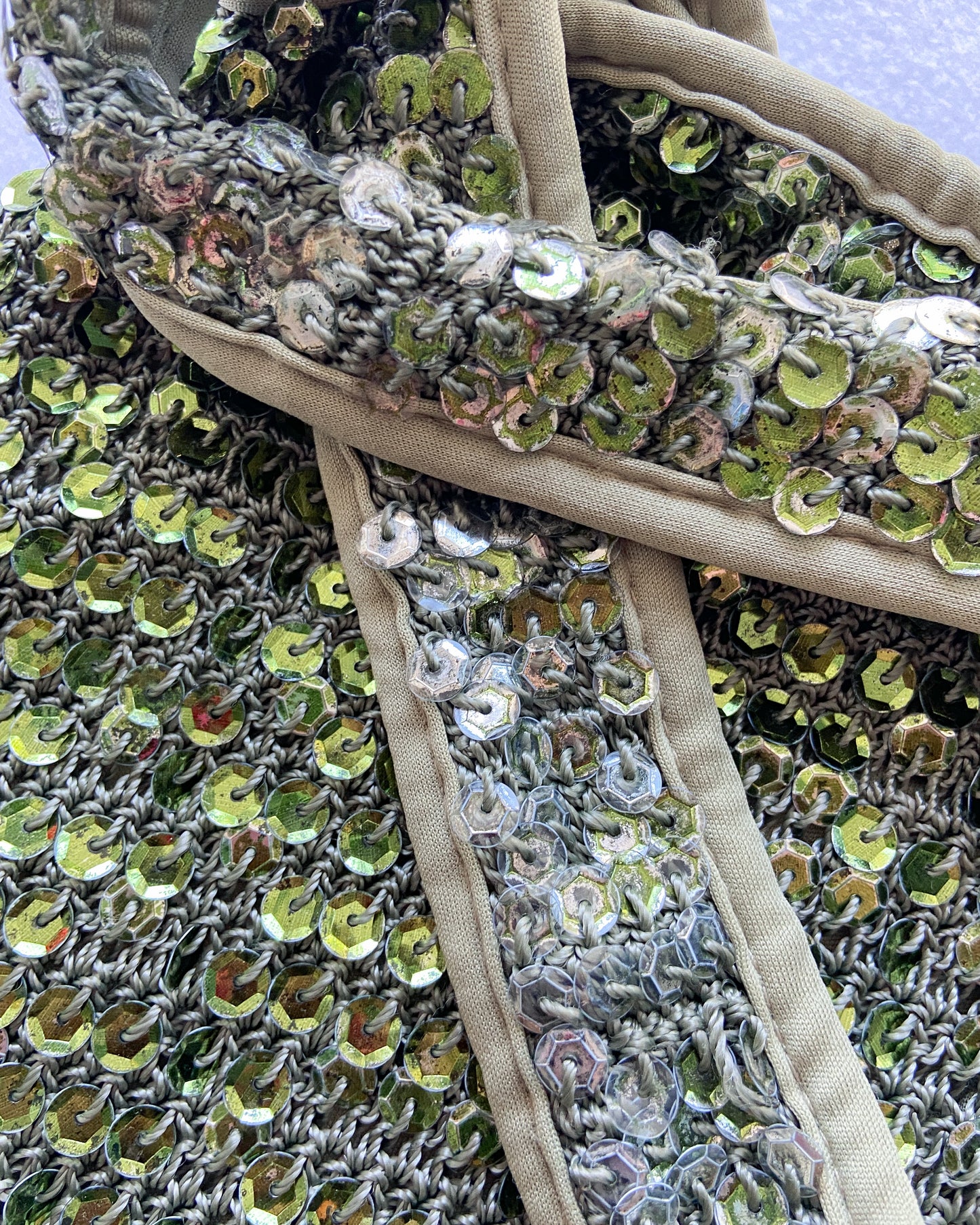 2000s Green Sequin Bag
