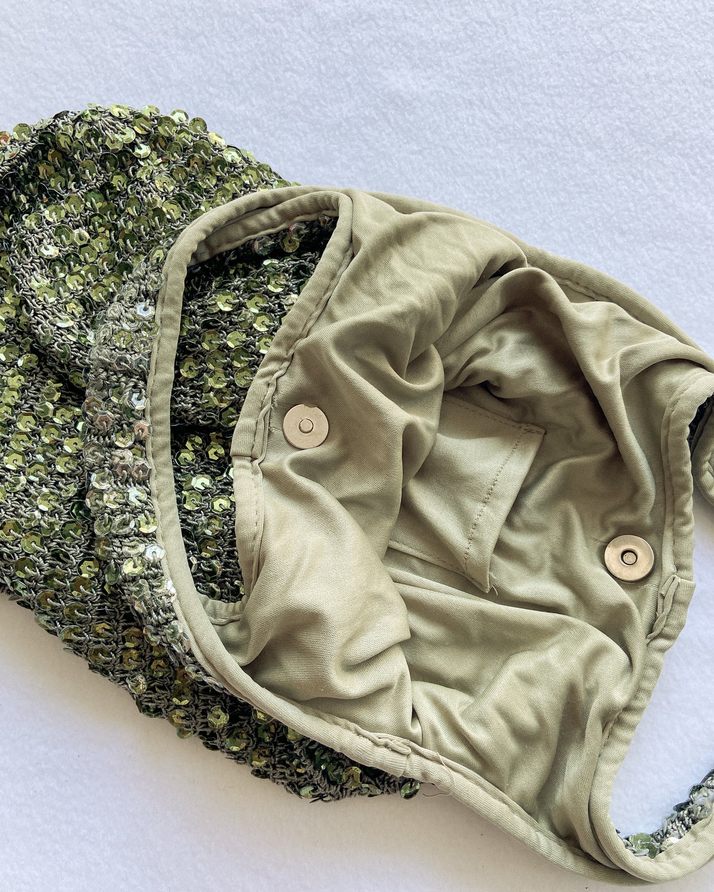 2000s Green Sequin Bag