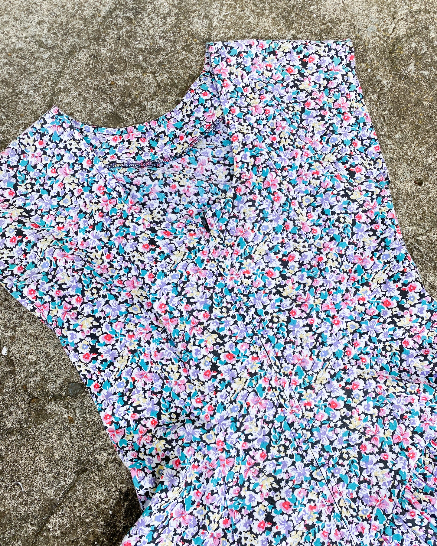 Floral Dress with Princess Waist | 10/12