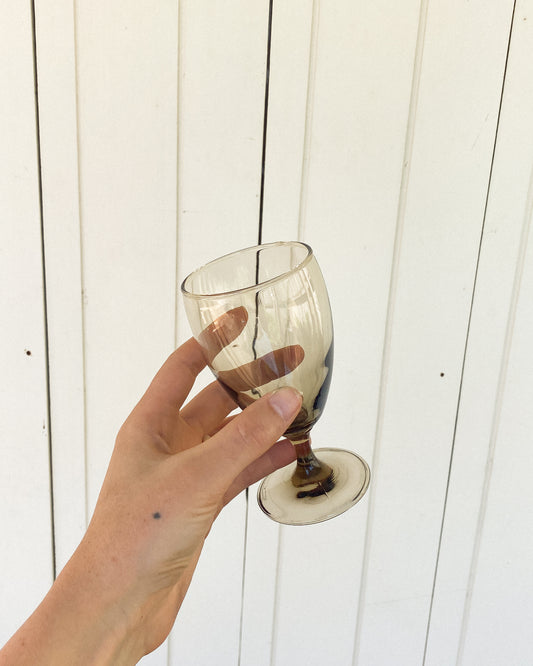 Stemmed Smoke Glasses | Set of 3