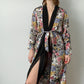 Vintage Floral Silky Robe | Size M-L