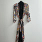 Vintage Floral Silky Robe | Size M-L