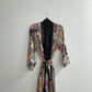 Vintage Floral Silky Robe | Size M-L