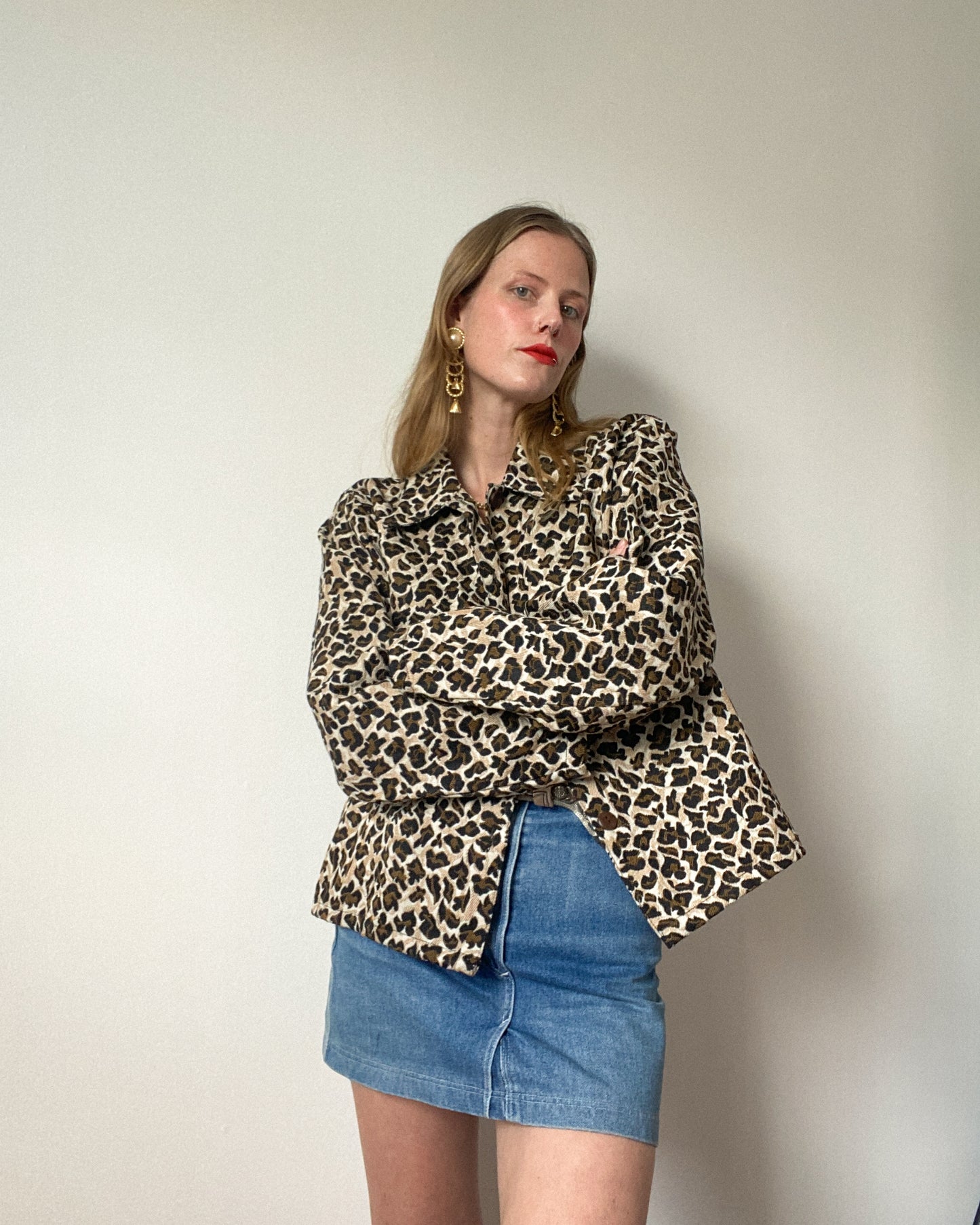 Cheetah Print Tapestry Jacket | Size M-XL