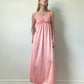 Vintage Pink Maxi Slip Dress | Size S