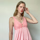 Vintage Pink Maxi Slip Dress | Size S