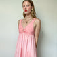 Vintage Pink Maxi Slip Dress | Size S