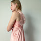 Pink Vintage Frilly Maxi Slip Dress | Size S