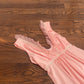 Pink Vintage Frilly Maxi Slip Dress | Size S