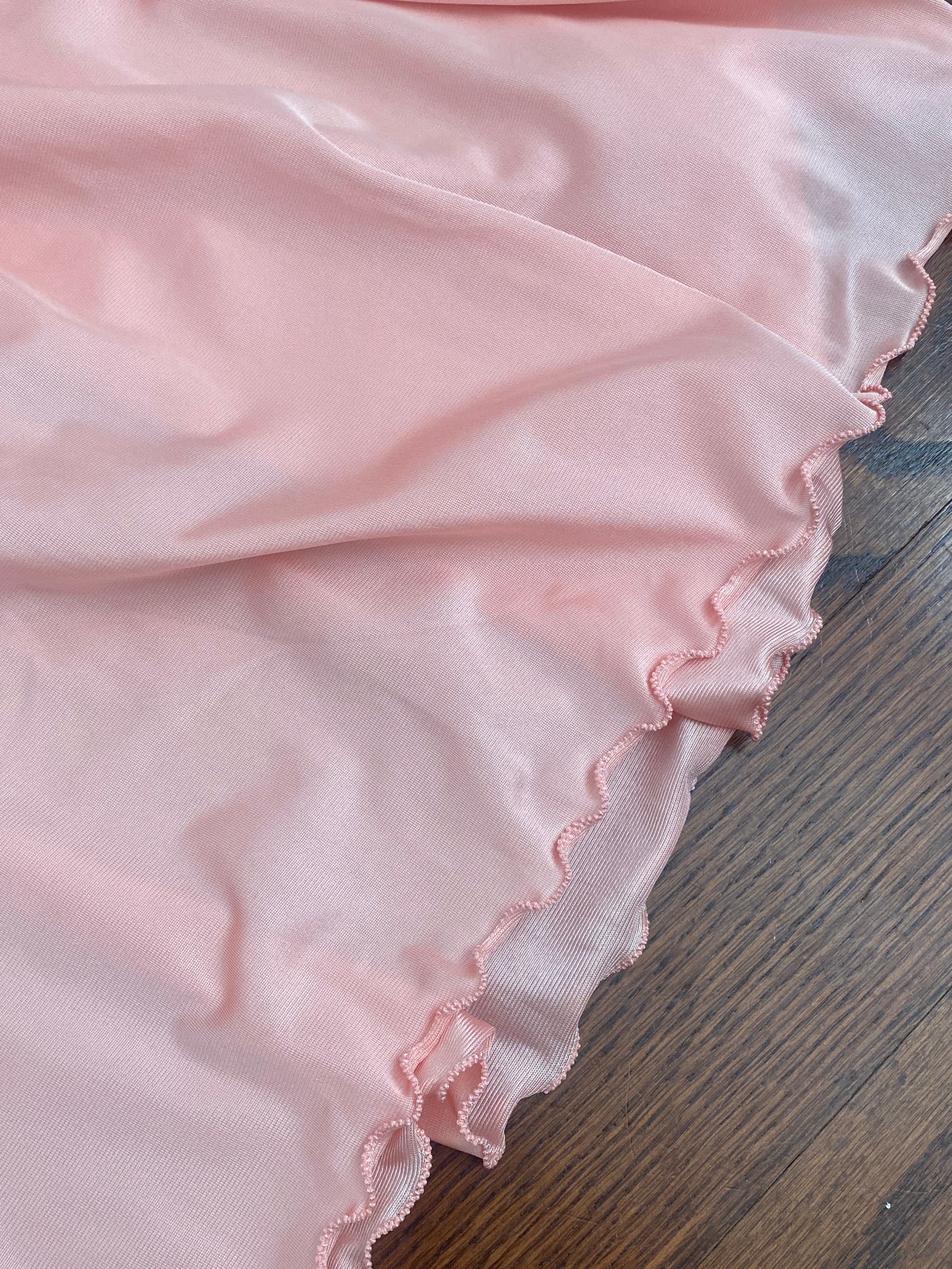 Pink Vintage Frilly Maxi Slip Dress | Size S