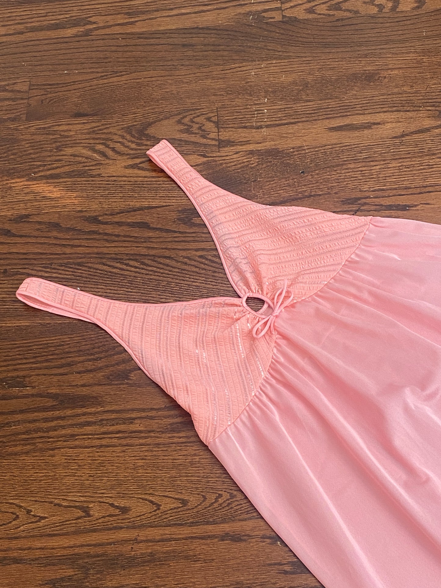 Vintage Pink Maxi Slip Dress | Size S