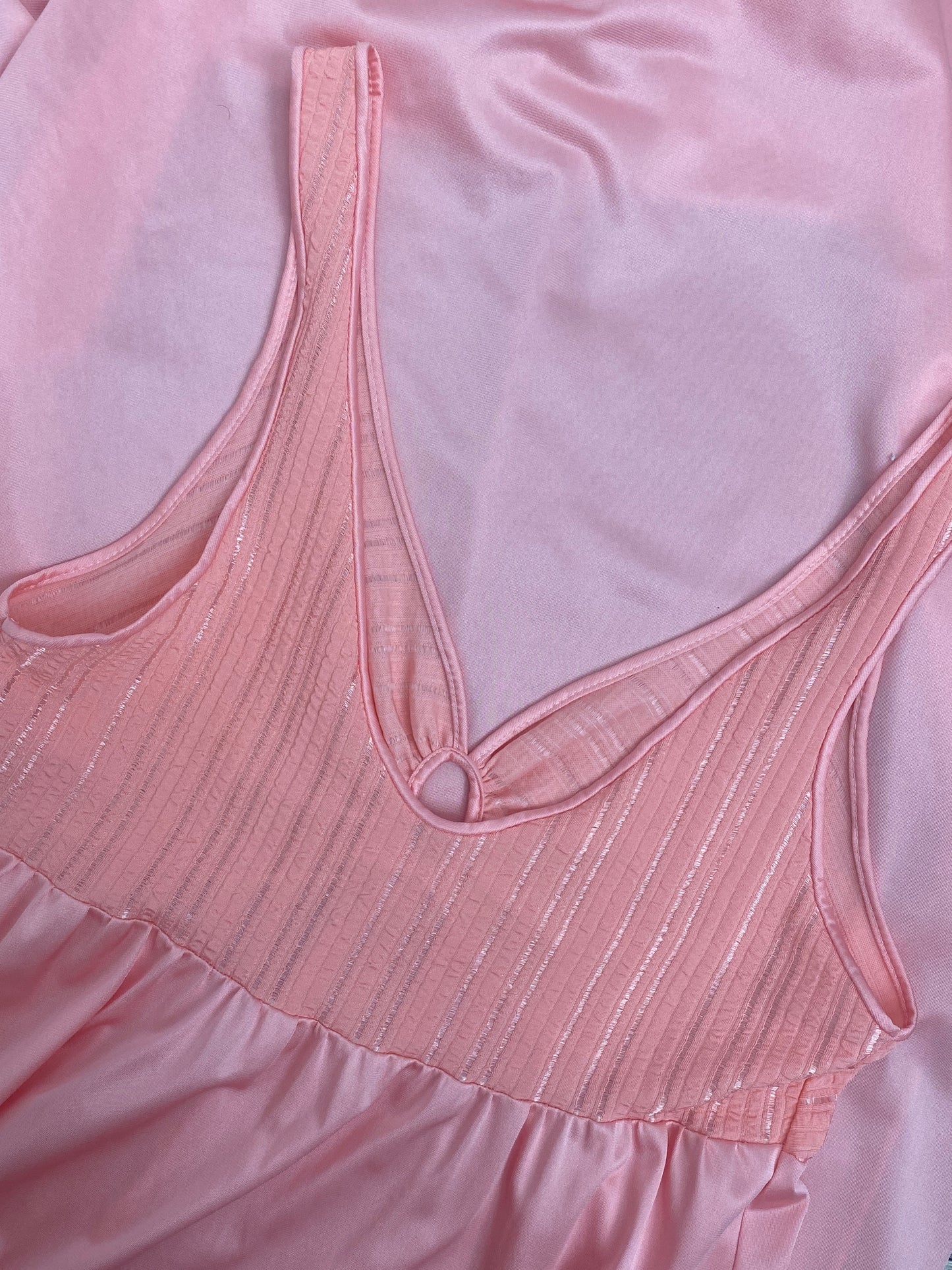 Vintage Pink Maxi Slip Dress | Size S