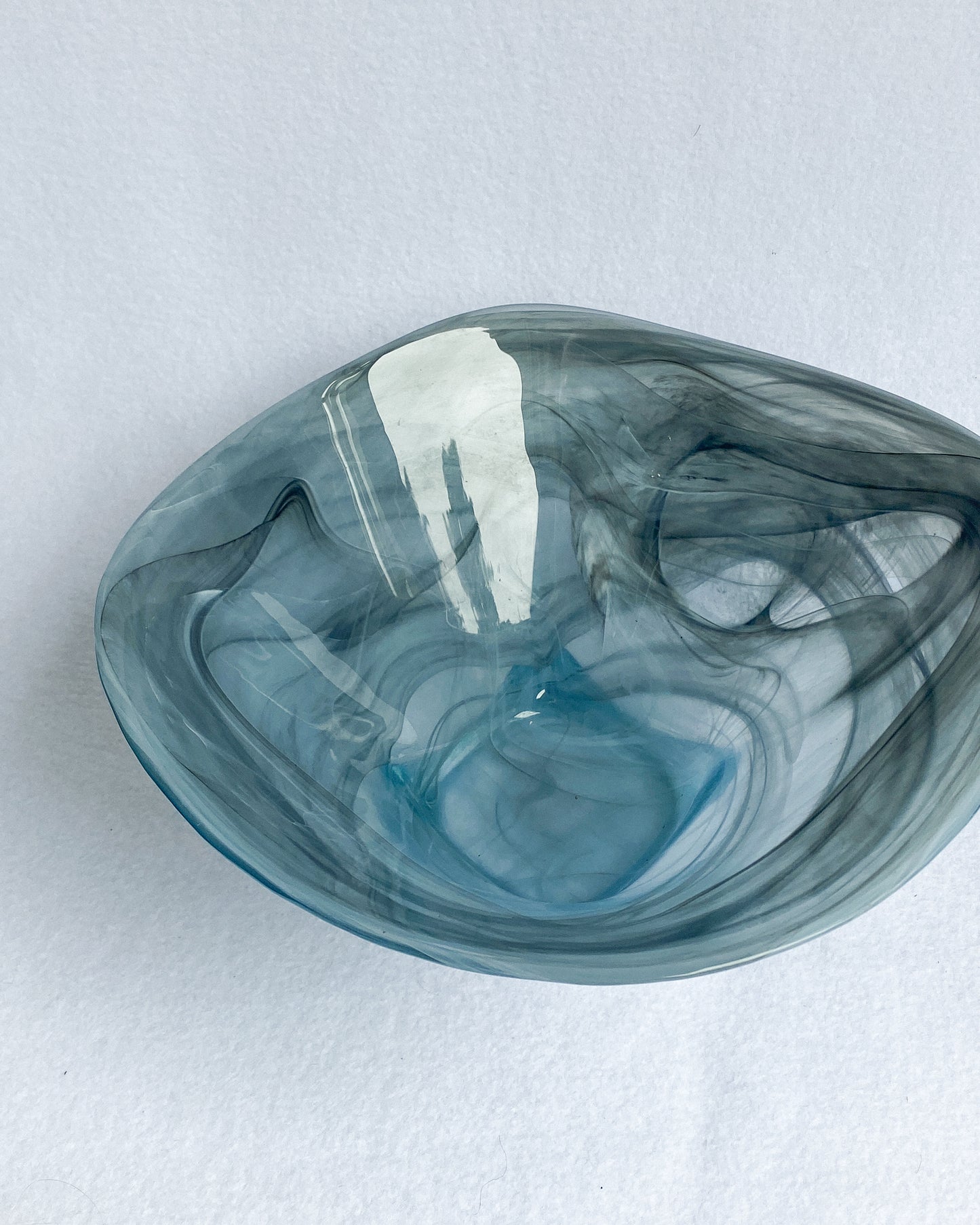 Smokey Grey Art Glass Bowl