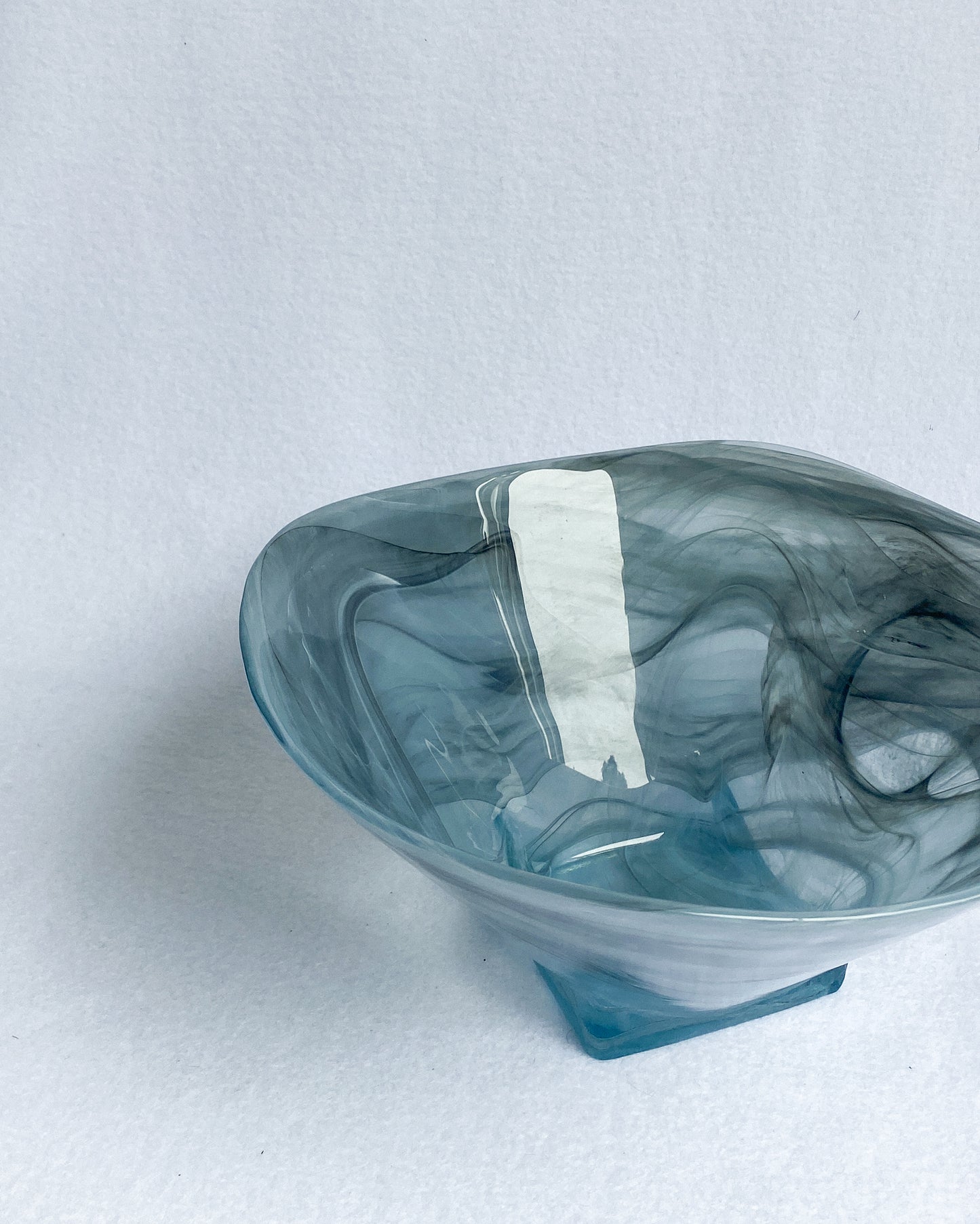 Smokey Grey Art Glass Bowl