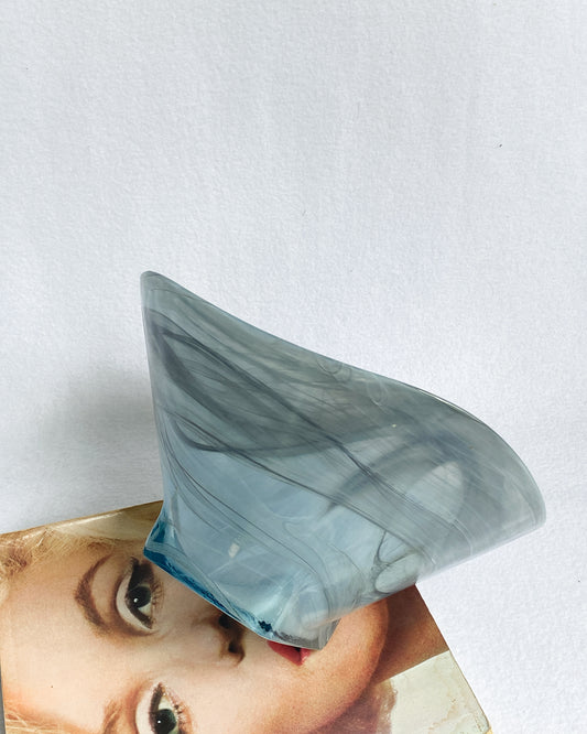 Smokey Grey Art Glass Bowl