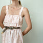 Sweetie Pink Floral Dress with Elastic Waist | Size M/L