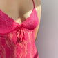 Hot Pink Lace Slip Dress | 8-10