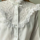 White Lace Rodeo Blouse | Size S