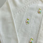 Vintage Cream Cardigan with Floral Embroidery | XS/S Size