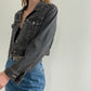 1990s Levi's Silver Tab Cropped Denim Jacket | Size XS-M