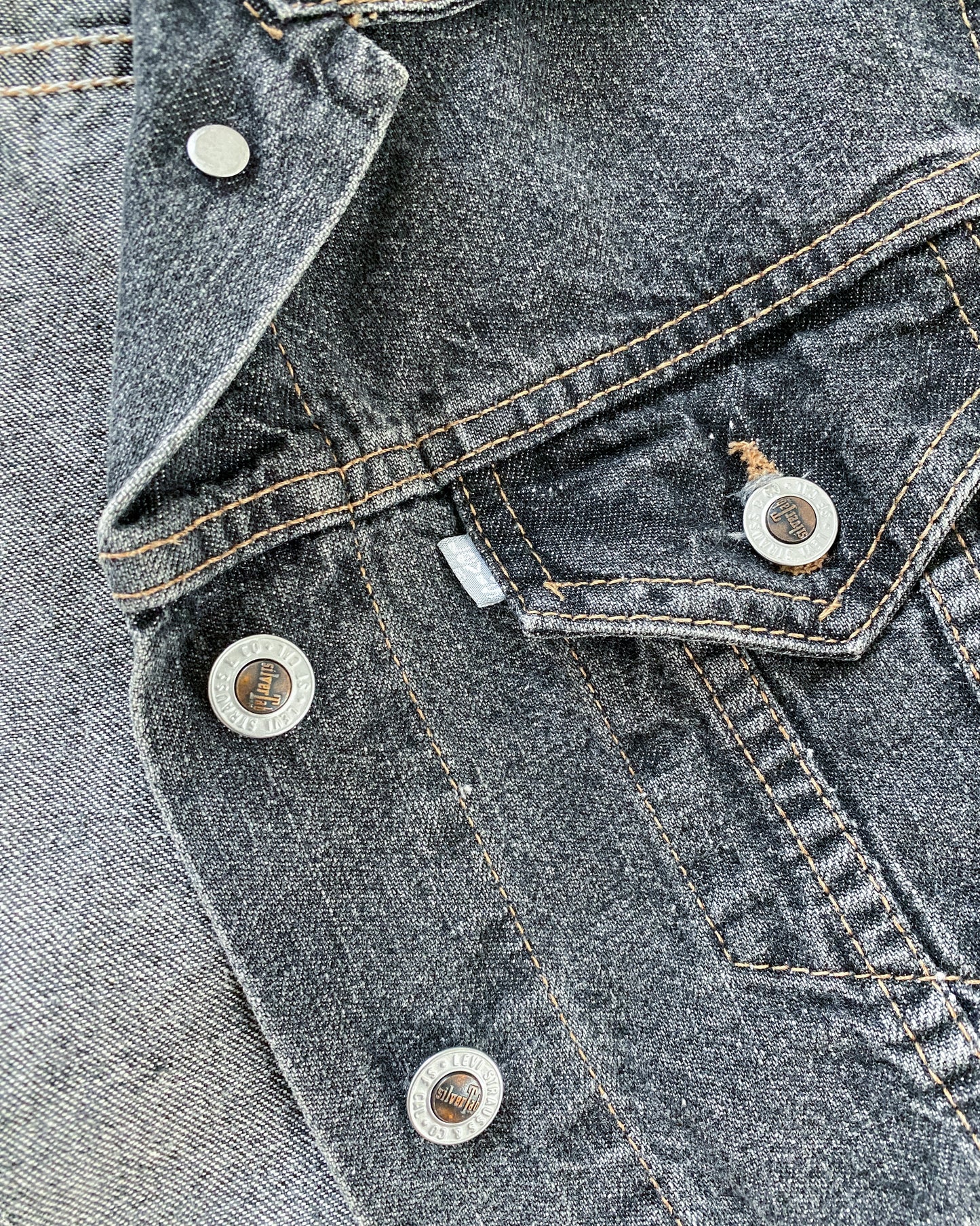 1990s Levi's Silver Tab Cropped Denim Jacket | Size XS-M