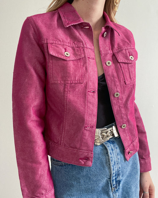 Vintage GUESS Magenta Jacket, Made in Canada | Size S-M