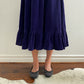 Vintage Dark Purple Cottagcore Corduroy Skirt | Size M