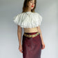 1990s Maroon Iridescent Maxi Skirt, Made in NZ | 10/12