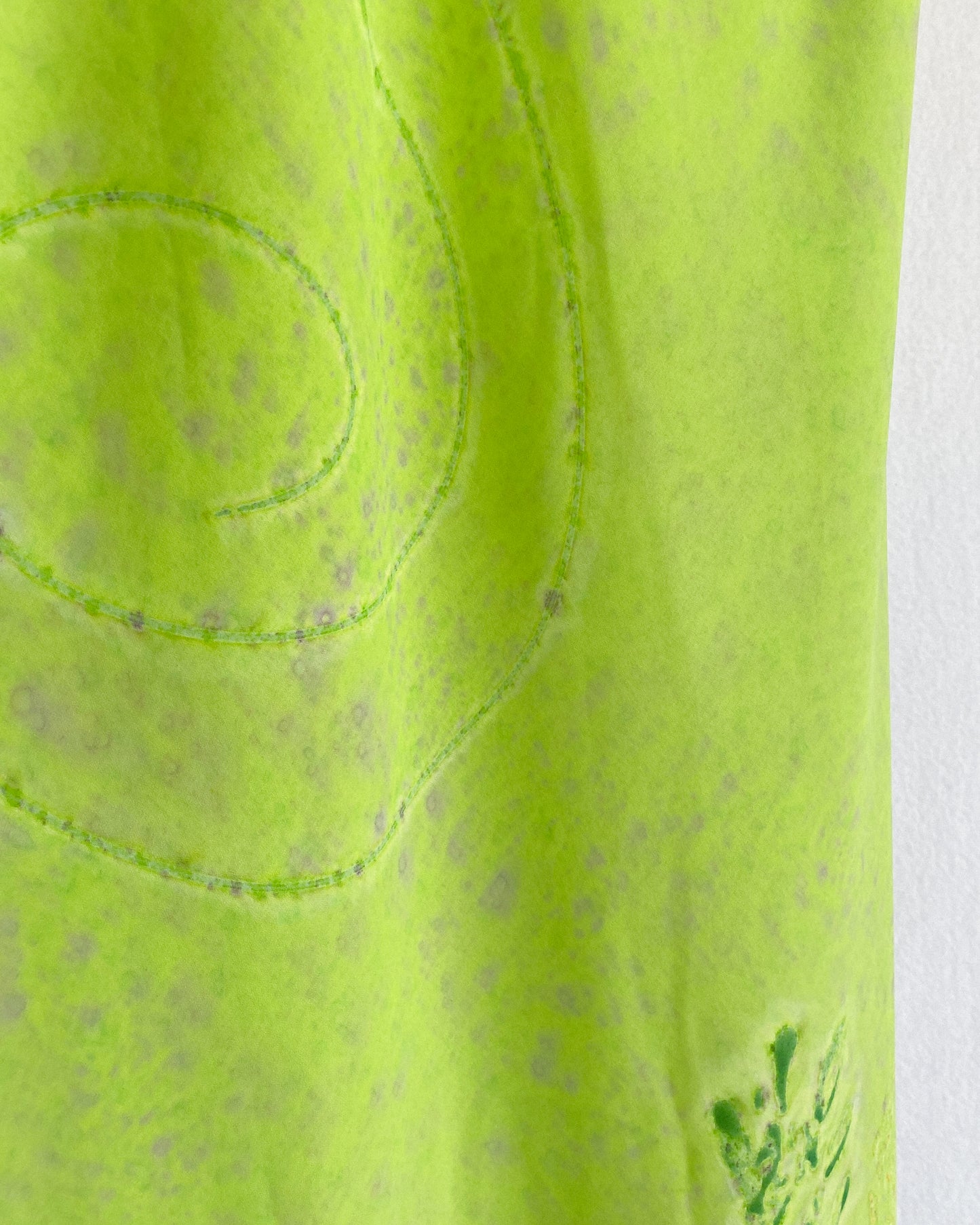 Vintage Green Chiffon Dress, Made in AUS | 10/12