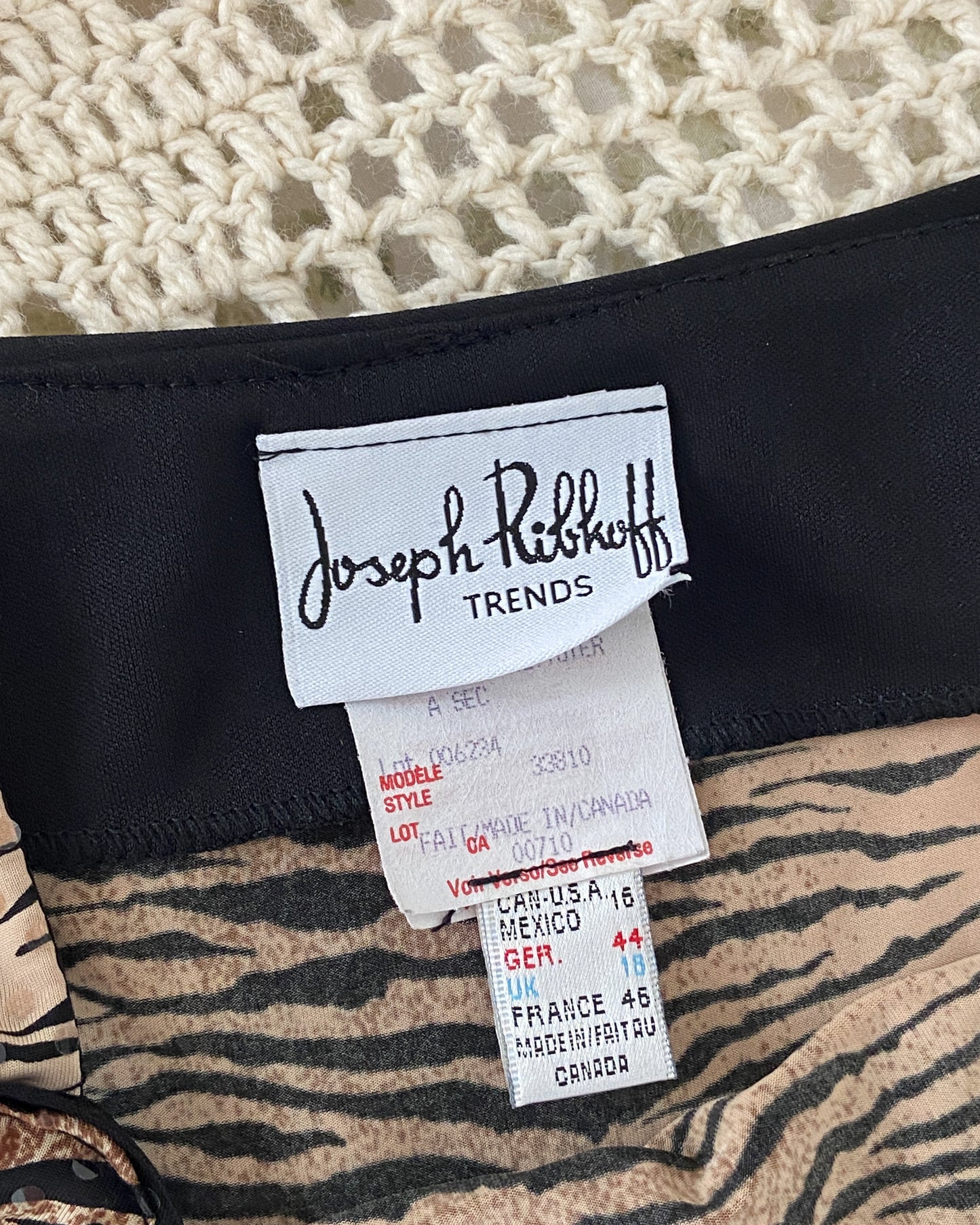 1990s Tiger Print & Sequin Tank Top| Size XL