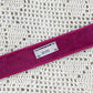 Vintage Magenta Leather Belt with Gold Buckle | 30-34" Waist