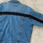 Vintage Denim Jacket With Plaid Detailing | L/XL Size