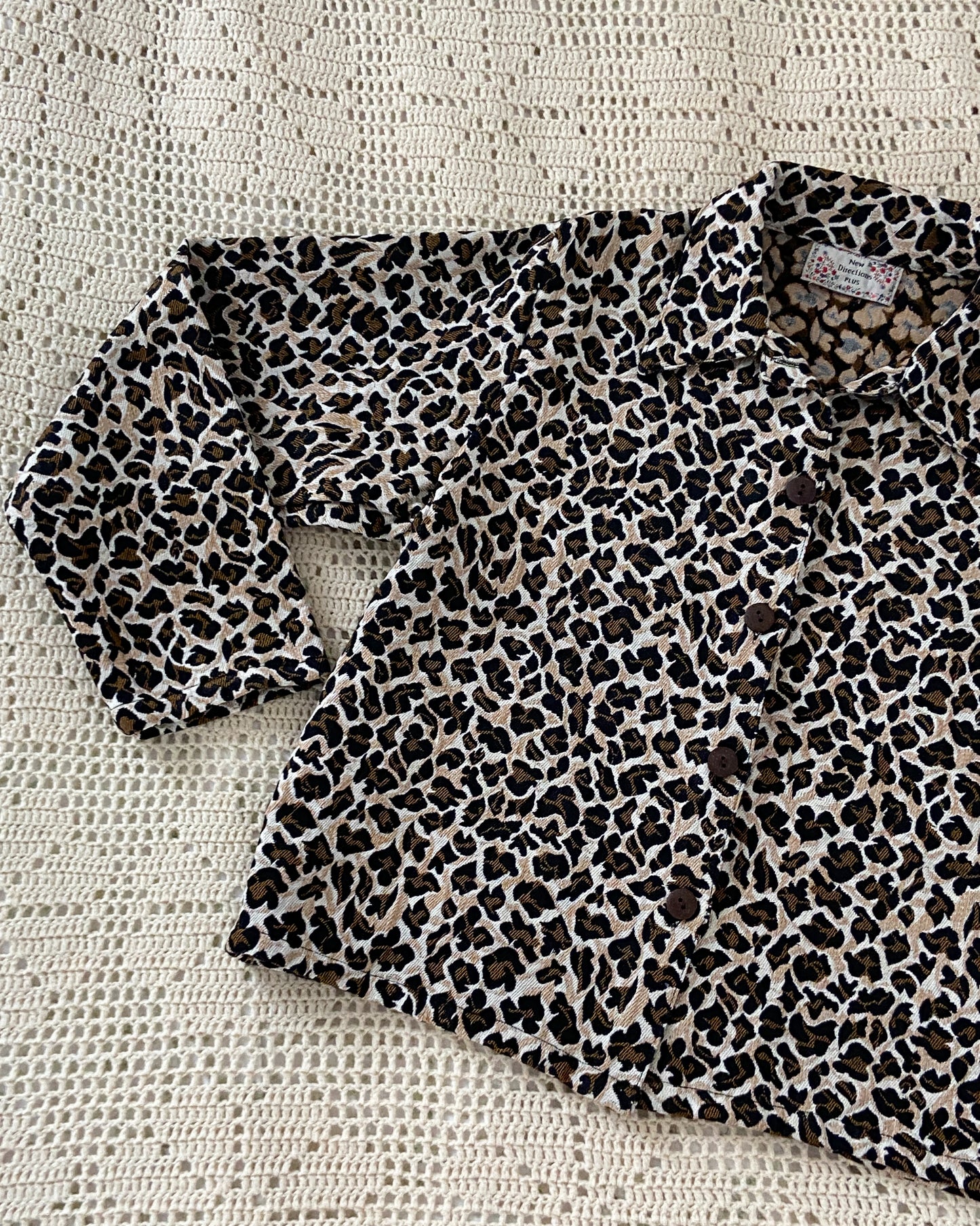 Cheetah Print Tapestry Jacket | Size M-XL