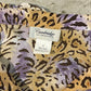 Frilly Animal Print Silk Blouse | Size M-L