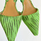 Green Pony Hair "Virtue" Leather Slingback Heels by Jaggar | EUR 39