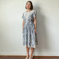 Vintage Floral Dress with Lace Collar, Made in USA | Size M