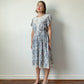 Vintage Floral Dress with Lace Collar, Made in USA | Size M