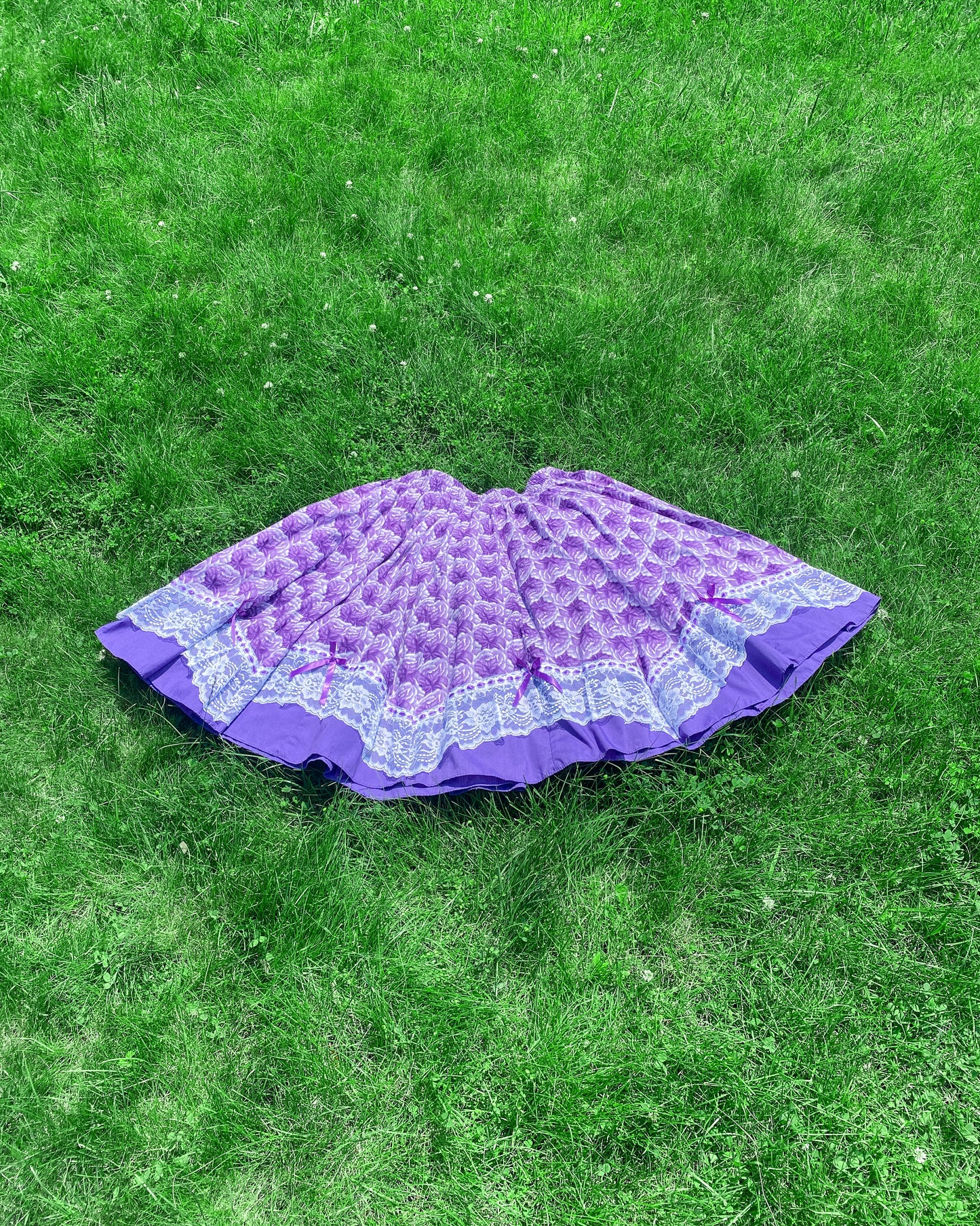 Vintage Square Dancing Skirt | Size XL