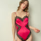 Vintage Valentines Hot Pink Lace Teddy | Size S/M