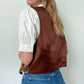 Vintage Western Tapestry Vest, Made in USA | Size L