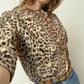 1960s Cheetah Faux Fur Cropped Jacket | Size XS-S